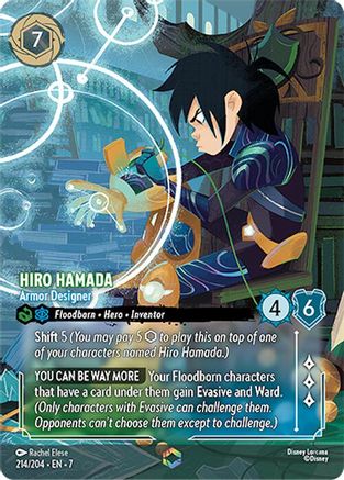 Hiro Hamada - Armor Designer (Enchanted) (7-214) (Holofoil)
