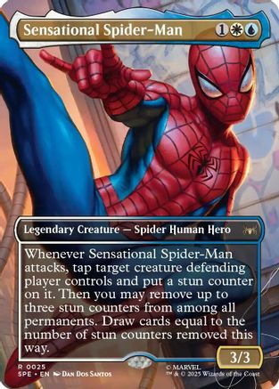 Sensational Spider-Man (Borderless) (SPE-025) (Foil)