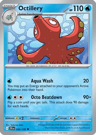Octillery (JTG-034) (Reverse Holofoil)