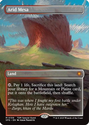 Arid Mesa (Borderless) (SPG-109) (Foil)