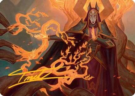 Abzan Devotee Art Card (10/54) (Gold-Stamped Signature) (AATDM-010)