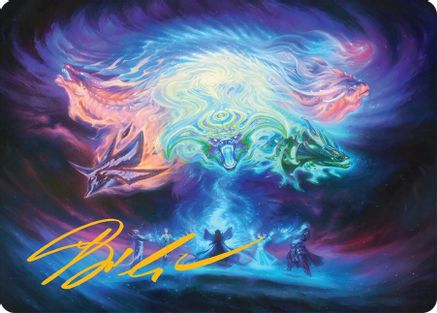Call the Spirit Dragons Art Card (21/54) (Gold-Stamped Signature) (AATDM-021)
