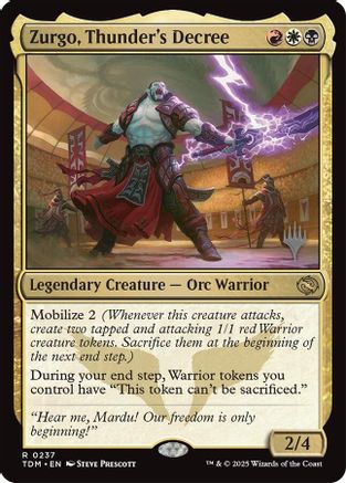 Zurgo, Thunder's Decree (PPTDM-237)