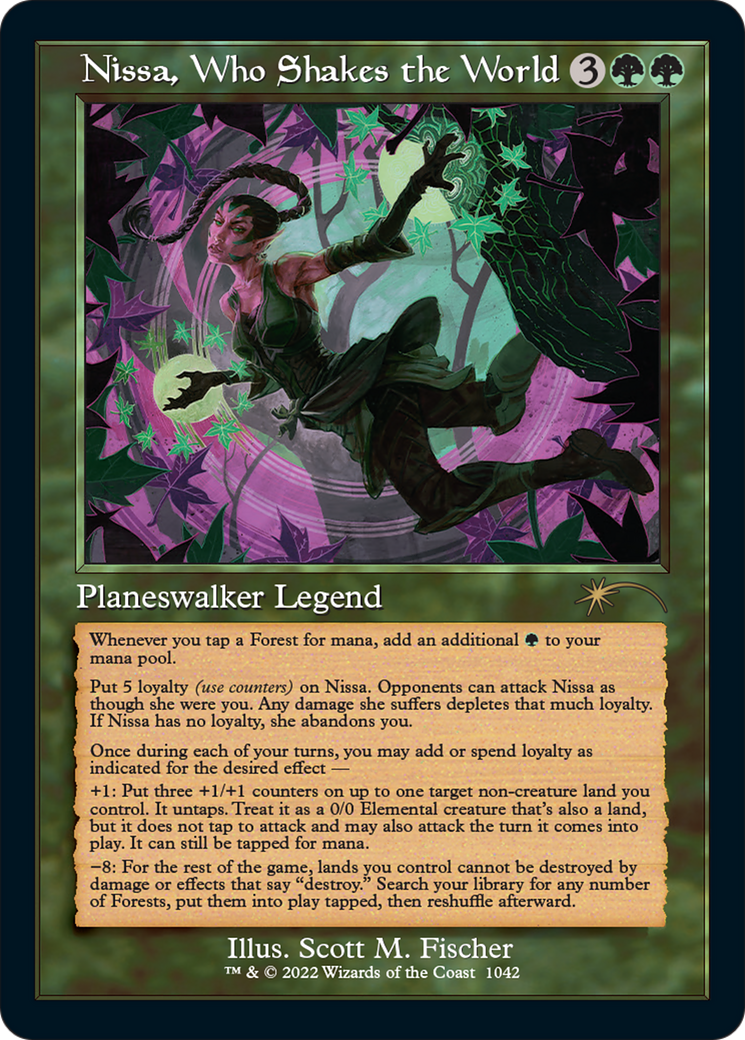 Nissa, Who Shakes the World (SLD-1042) (Foil)