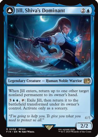 Jill, Shiva's Dominant // Shiva, Warden of Ice (FIN-058) (Foil)
