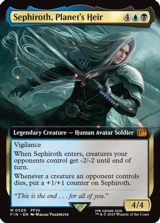 Sephiroth, Planet's Heir (FIN-505) (Extended Art) (Foil)