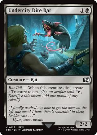 Undercity Dire Rat (FIN-123) (Foil)