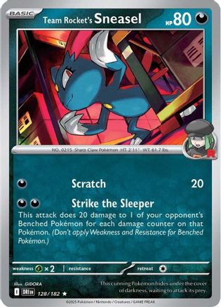 Team Rocket's Sneasel (DRI-128) (Holofoil)