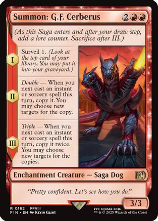 Summon: G.F. Cerberus (FIN-162) (Foil)