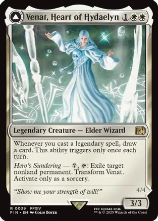 Venat, Heart of Hydaelyn // Hydaelyn, the Mothercrystal (FIN-039) (Foil)