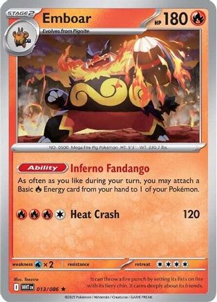 Emboar (WHT-013) (Holofoil)