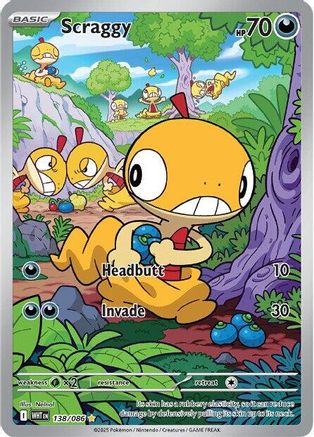 Scraggy (WHT-138) (Holofoil)
