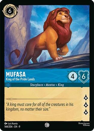 Mufasa - King of the Pride Lands (9-144) (Cold Foil)