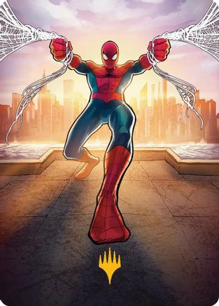 Amazing Spider-Man Art Card (36/54) (Gold-Stamped Planeswalker Symbol) (AASPM-036)