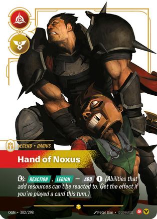Darius - Hand of Noxus (Showcase) (OGN-302) (Foil)