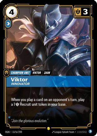 Viktor - Innovator (Alternate Art) (OGN-117a) (Foil)