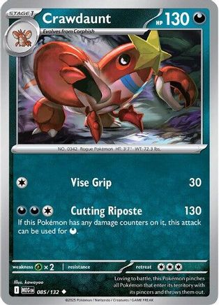 Crawdaunt (MEG-085) (Reverse Holofoil)