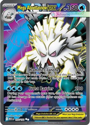 Mega Abomasnow ex (MEG-157) (Holofoil)