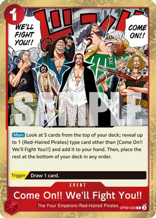 Come On!! We'll Fight You!! (Reprint) (OP09-020) (Foil)