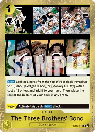 The Three Brothers' Bond (Pirate Foil) (ST13-019) (Foil)