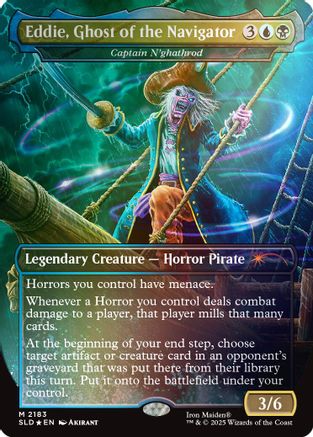 Eddie, Ghost of the Navigator - Captain N'ghathrod (Rainbow Foil) (SLD-2183)