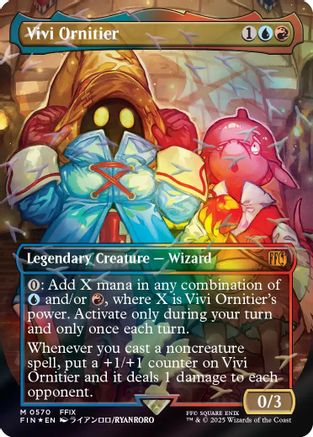 Vivi Ornitier (Borderless) (Chocobo Track Foil) (FIN-570)