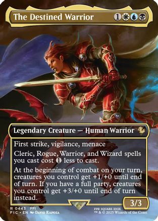 The Destined Warrior (Borderless) (FIC-443) (Foil)
