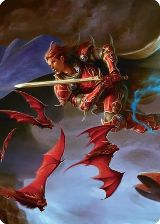 The Destined Warrior Scene Art Card (ASFIN-002)