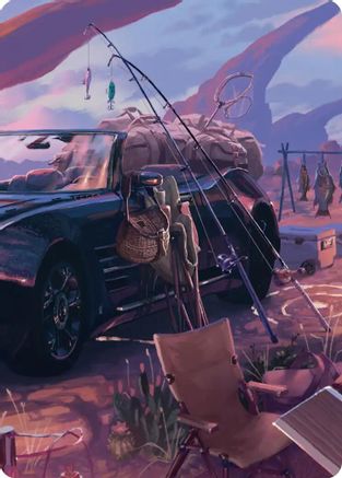 Fishing Gear Scene Art Card (ASFIN-020)