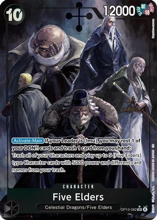 Five Elders (Alternate Art) (OP13-082) (Foil)