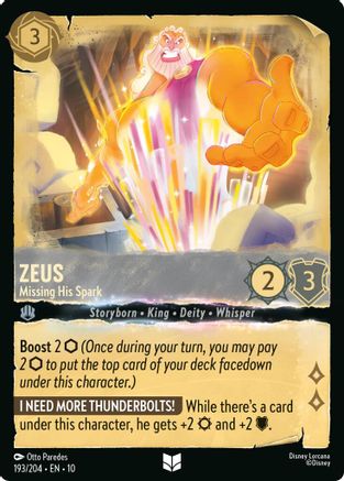 Zeus - Missing His Spark (10-193)