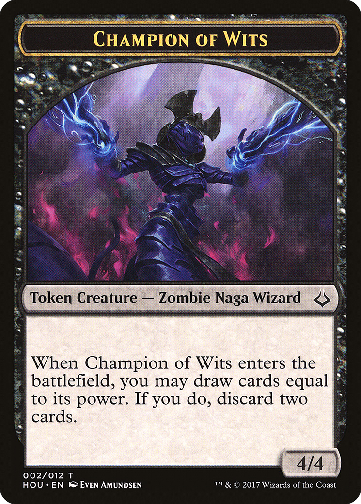Champion of Wits Token (HOU-002)