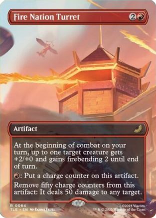 Fire Nation Turret (Borderless) (TLE-064)