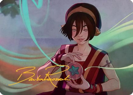 Toph, the First Metalbender Art Card (Gold-Stamped Signature) (ASTLA-049)