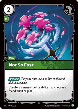 Not So Fast (SFD-045)