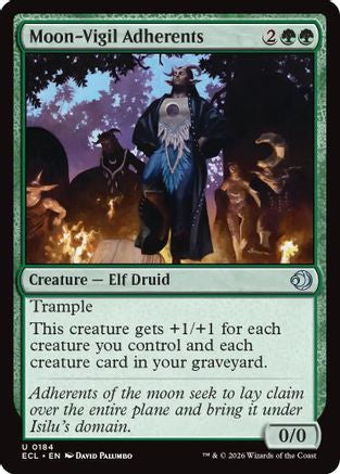 Moon-Vigil Adherents (ECL-184) (Foil)