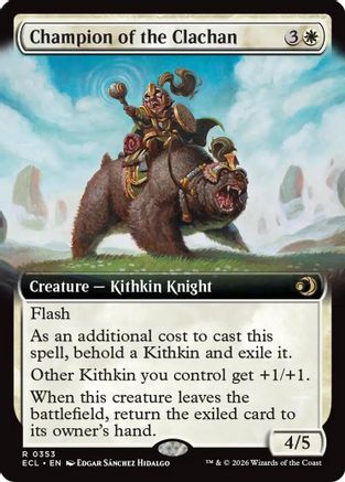 Champion of the Clachan (Extended Art) (ECL-353)