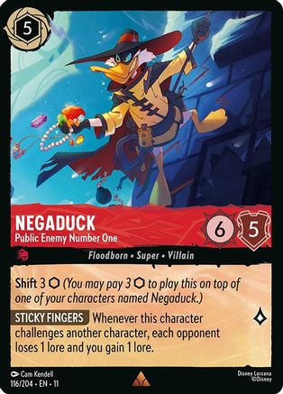 Negaduck - Public Enemy Number One (11-116) (Cold Foil)