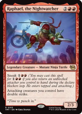 Raphael, the Nightwatcher (TMT-103) (Foil)