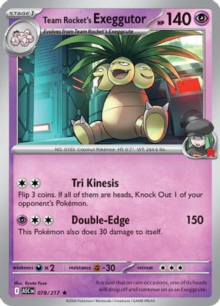 Team Rocket's Exeggutor (ASC-078) (Holofoil)