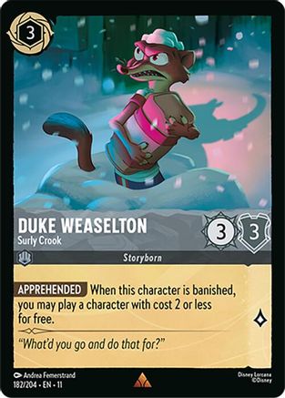 Duke Weaselton - Surly Crook (11-182) (Cold Foil)