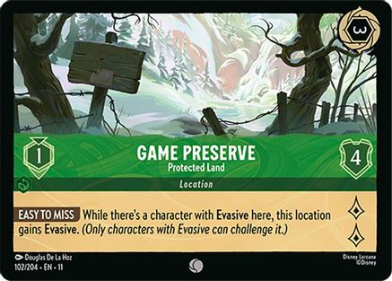 Game Preserve - Protected Land (11-102)