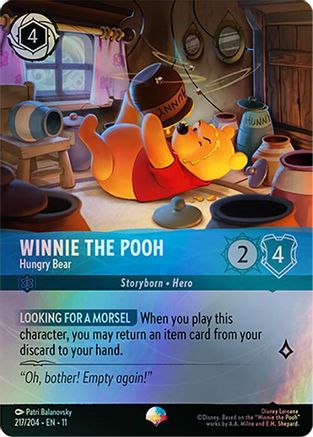 Winnie the Pooh - Hungry Bear (Epic) (11-217) (Holofoil)