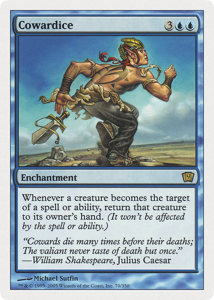 Cowardice (9ED-070★) (Foil)