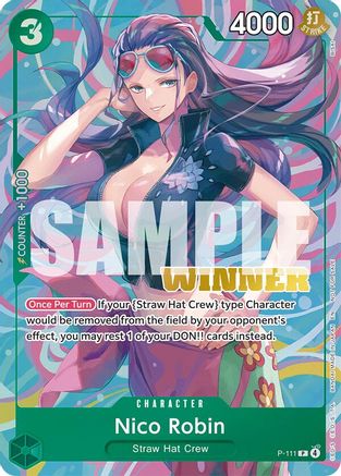 Nico Robin (Heroines Battle Winner Pack) (P-111) (Foil)