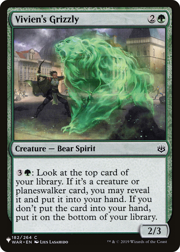 Vivien's Grizzly (LIST-WAR-182)