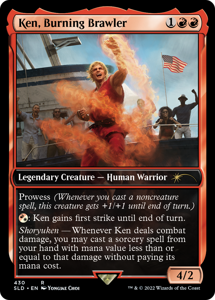 Ken, Burning Brawler / Aisha of Sparks and Smoke (SLD-430) (Foil)