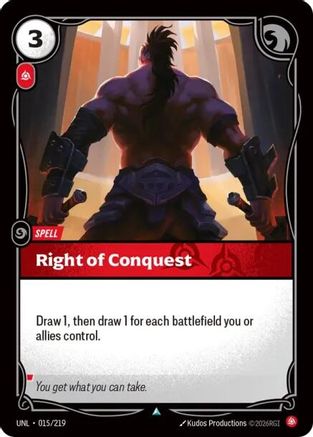 Right of Conquest (UNL-015) (Foil)