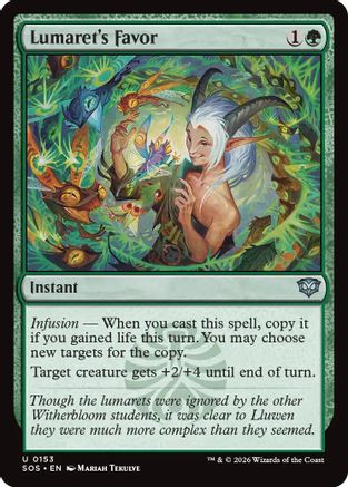 Lumaret's Favor (SOS-153) (Foil)