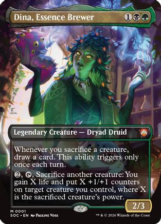 Dina, Essence Brewer (Borderless) (SOC-001) (Foil)